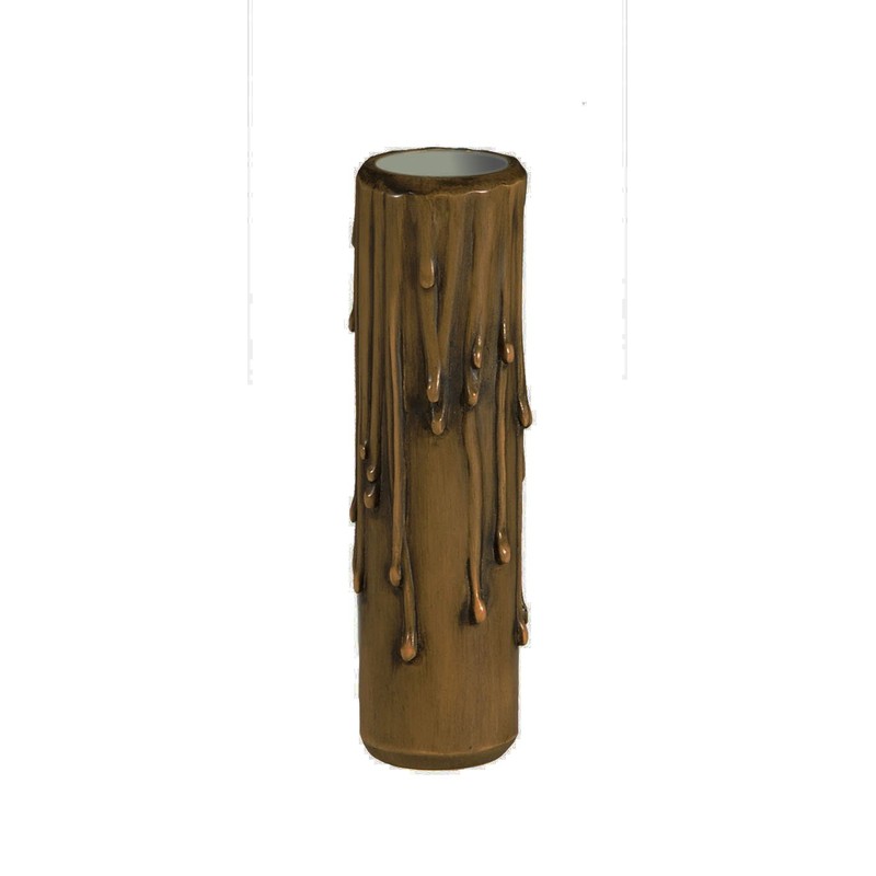 B&P Lamp® 4" Antique PolyBeesWax® Candle Covers, Fits Candelabra Sockets