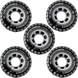 Pack of 5 Racing Car Birthday Party Accessories, Tyre Balloons Wheel Balloons Round Aluminium Foil Decorative Tyre Balloons Birthday Party Race Car Party Decorations, Large Wheels