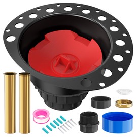 ABS Island Tub Drain Rough-in Kit for Freestanding Tub, Compatible with Freestanding Bathtub, Floor Mounted Bathtub and Copper Bathtub, Designed for 8"/10" Joist Space, Plumbing Supplies