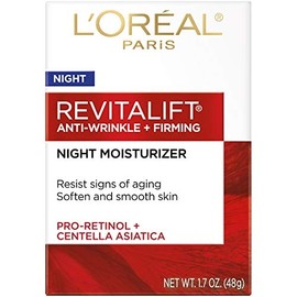 L'Oreal Paris Revitalift Anti-Wrinkle and Firming Face Night Cream Pro Retinol 1.7 oz / 로레알 파리 리바이탈리프트 주름 방지 및 펌링 페이스 나이트 크림 프로 레티놀 1.7온스