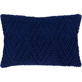 Livabliss Aesir Pillow Kit with Polyester Insert, 14" X 22", Navy