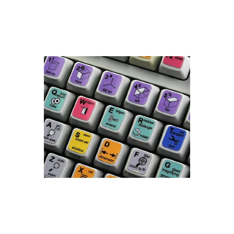 4Keyboard New SOLIDWORKS Keyboard Labels Shortcuts for Desktop, Laptop and