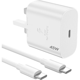 KP TECHNOLOGY 45W Super Fast Charger for Honor Magic 7/6/5/4/ Pro/Lite, Magic V5 / V3 / V2 / Vs/V/Honor Pad 10 / Pad X9a / Pad V9 / X8a / 9 / X9 / 8 / X8 / MagicPad 2 (Cable + PD Plug) (WHITE)