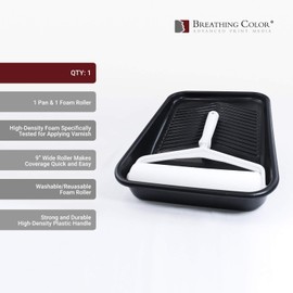 Timeless Archival Print Varnish - 1 Quart, Glossy Finish, Best Canvas Coating, Certified Archival Quality, Includes Foam Roller, Mixing Cups, and Gloves