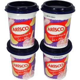 Arisco - Seasoning Salt and Garlic Paste - 10.58oz (PACK OF 04) | Tempero em Pasta Alho e Sal - 300g