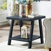 Roundhill Furniture Athens Contemporary Replicated Wood Regular End Table, Weathered