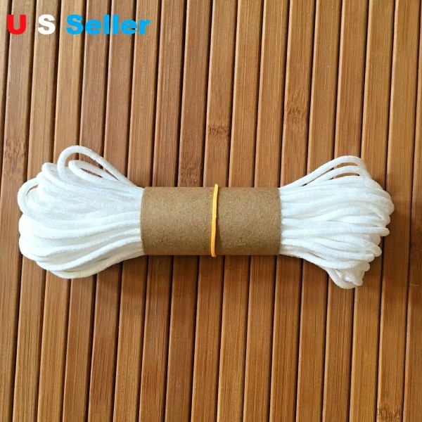 Unbranded 10 Yards Of 3mm (1/8'') Soft Round Elastic Band