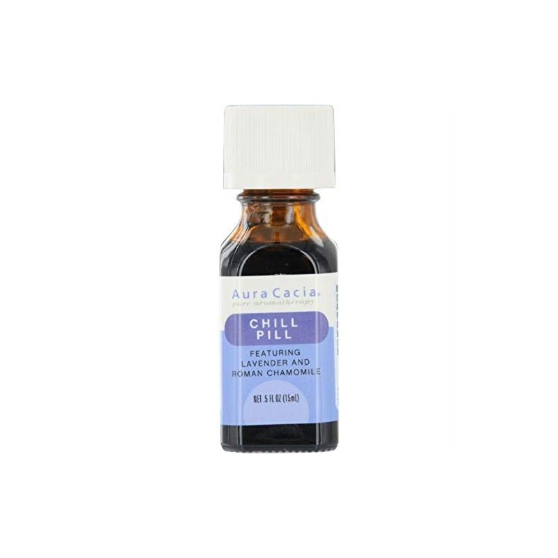 Aura Cacia Chill Pill Essential Oil Blend | GC/MS Tested