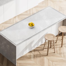 Silicone Mats for Kitchen Counter, 78.7''x23.6''(200x60cm) Largest Heat Resistant Counter Mat Kitchen Island Waterproof Thicken Non-Slip Countertop Protector Mat, Translucent