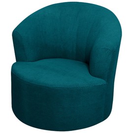 SZJIAHTM Round Club Swivel Barrel Chair Cover Modern Accent Round Club Armchair Slipcover Soft Stretch Chair Covers for Living Room