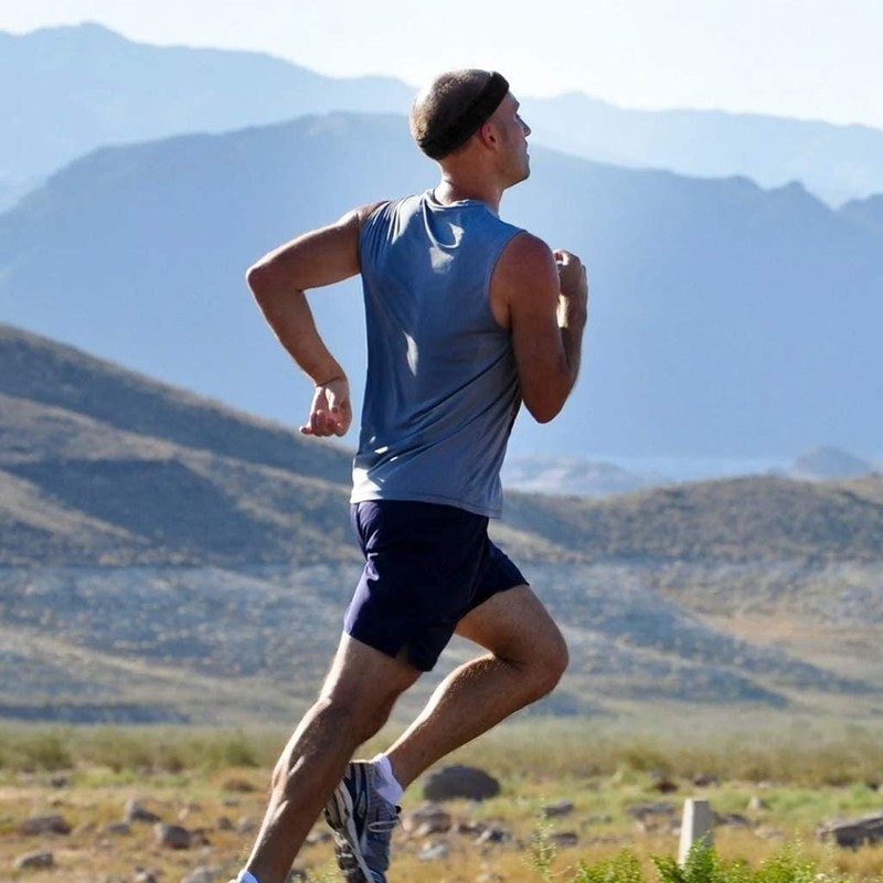 Hanerdun Unisex Sports Headband/Sweatband Cotton Terry for Running, Biking, Jogging,