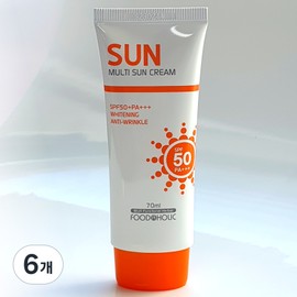 Foodaholic Multi Sun Cream SPF50 PA+++, 6 pieces, 70ml / 푸드어홀릭 멀티 선 크림 SPF50 PA+++, 6개, 70ml