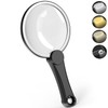 Large Hand Held Magnifying Glass with Light 10X Illuminated High