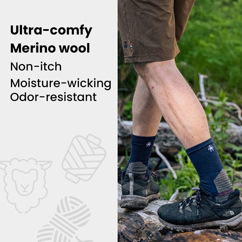 Smartwool Men's Hike Classic Edition Extra Cushion Crew Chaussettes Socks,