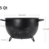 beifeier Metal Colander 5 Quart Self-draining Kitchen Strainer with Base,