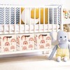 Clastyle 3 Pcs Boho Kid Storage Cube Organizer Set Rainbow