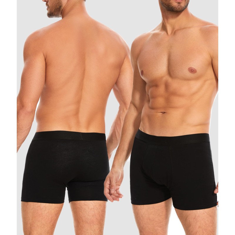 YESWEL Men's Incontinence Underwear, Leak Proof Washable Reusable Cotton Boxer