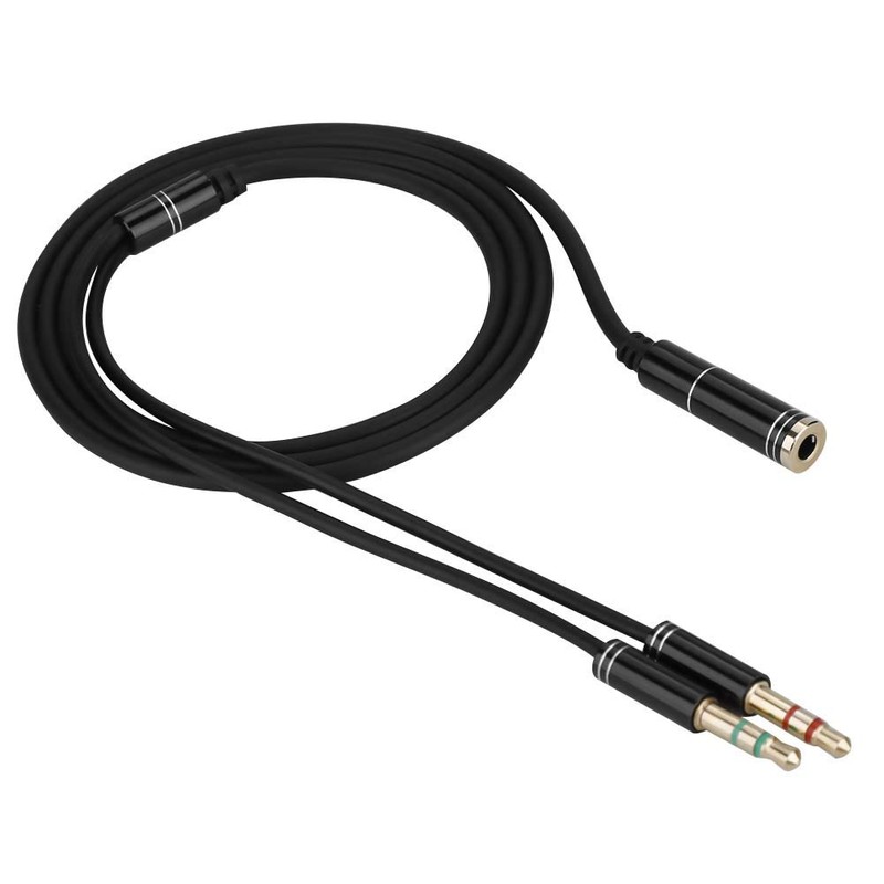 Diyeeni 3.5 mm Hembra a 3.5 mm Doble Macho Cable