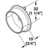 Premium 1 5/16 Inch Diameter Round Wardrobe Tube Closet Rod