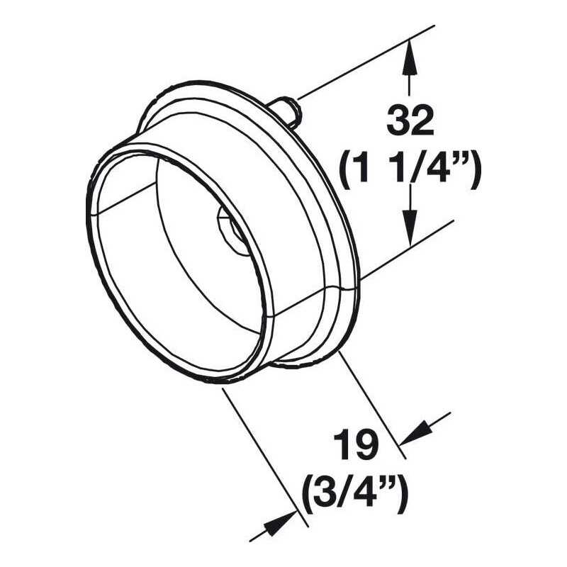 Premium 1 5/16 Inch Diameter Round Wardrobe Tube Closet Rod
