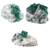 Nupuyai Natural Green Fluorite Crystal Cluster, Irregular Rough Fluorite Crystal