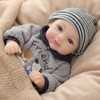 Cloveray 12 Inch Full Body Silicone Baby Doll Girl, 2