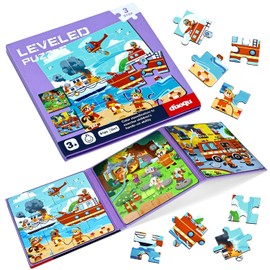 BBLIKE Children's Puzzle Magnetic Puzzle Fire Brigade Puzzle for Children Puzzle from 3 Travel Games Children from 3 Learning Toys for Children 3 4 5 Years Old (Fire Brigade)