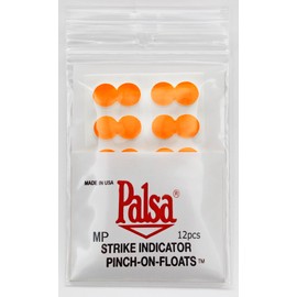 Pinch On Float/Fluorescent Orange/Fly Float/Pack of 12