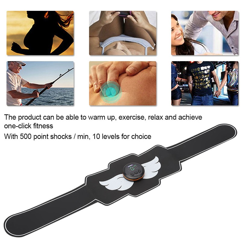 Muscle Stimulator Abdominal Muscle Patch USB Charging Smart Fitness Massager