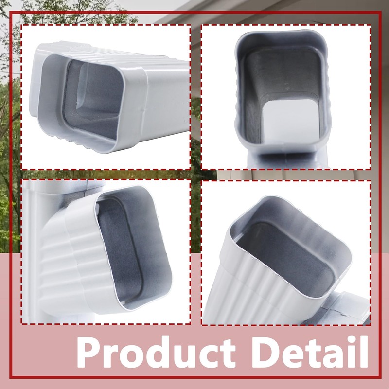 Rsoise Downspout Gutter Y Connector 2X3 Gutter Downspout Y Connector