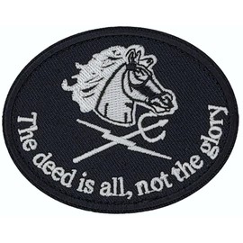 Seal Team 6 Black Squadron Devgru Patch - 3 x 3 Inch Hook Fastener C568