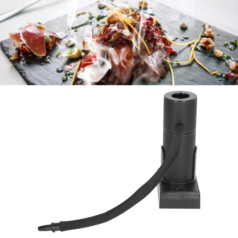 Drink Cocktail Smoker Adjustable Gear Aluminum and Zinc Alloy Handheld