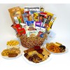 Gourmet Gift Basket filled with Protein Bars, Chocolates, Snacks, Popcorn,