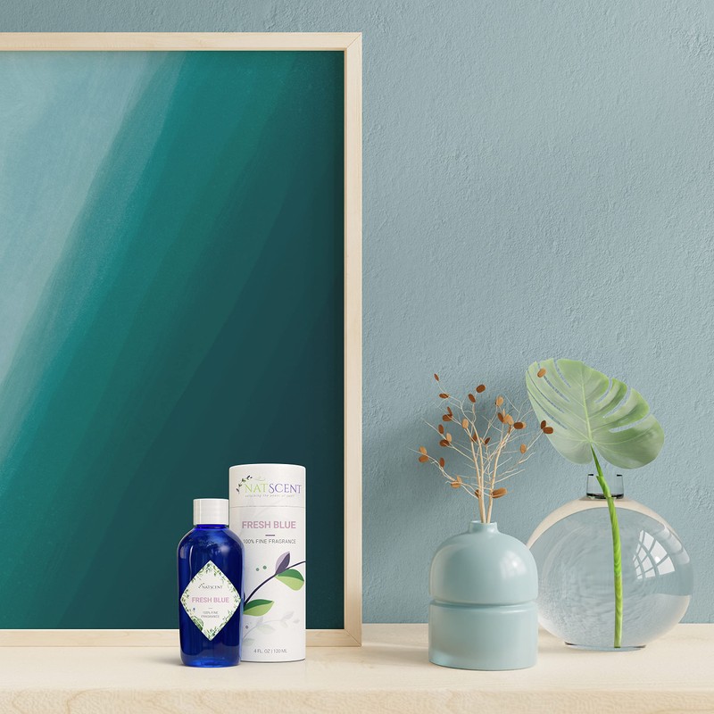 Natscent Fresh Blue Essential Oils for Diffusers for Home, Nature-derived