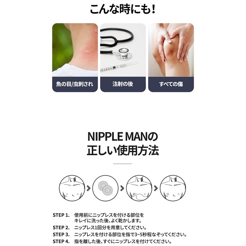 Nippleless Nippleman Refill [90 Doses] Refill Men's Roll Type Bust
