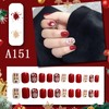 Christmas False Nails with Glue, Christmas Fake Nails Press on