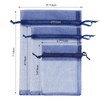 G2PLUS Dark Blue Organza Bags, 10 x 15 cm Gift