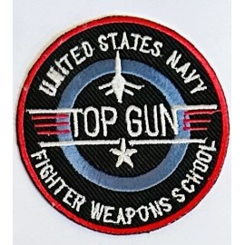 United States Navy Top Gun Iron On Patch