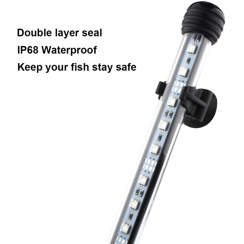 LED Aquarium Light, 23 inches Fish Tank Light RGB Color