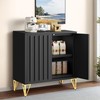 YITAHOME 28" Sideboard Buffet, Modern Buffet Storage Cabinet with Adjustable