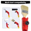 Multi-angle brush extension, 180° swivel for extension rod attachments, multi-angle