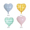 8pcs Checkered Heart Balloons Striped Plaid Heart Mylar Balloons for