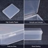 BENECREAT 8 Pack Rectangle Clear Plastic Bead Storage Containers Box