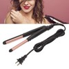Hair Straightener Black Ergonomic Handle Ceramic Coating Electric Curling Iron