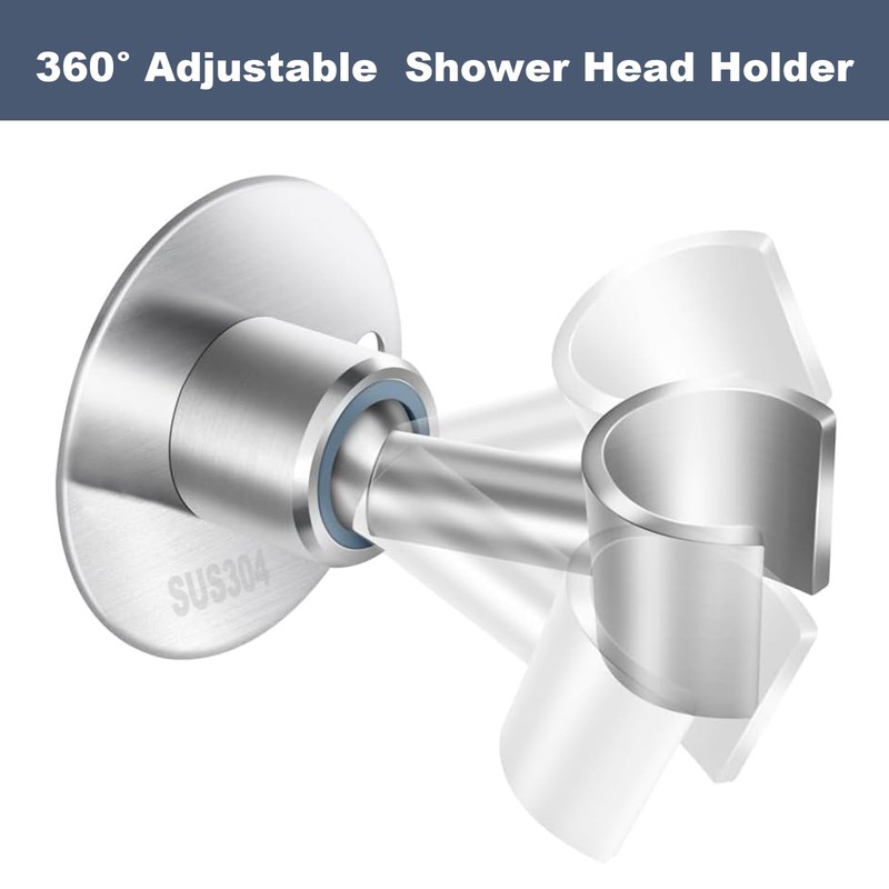 Shower Head Holder 360° Adjustable Handheld Bathroom Shower Head Bracket