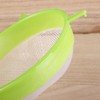 3 Pcs/Set Green Flour Sifter with Long Handle, Hangable Flour