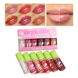 Set De 6 Aceites Para Labios Lip Glow Oil Gloss Hidratante
