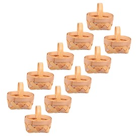 GANAZONO 10pcs Mini Decorative Baskets for Farmhouse Decor Tiny Party Favors Wedding Supplies Versatile Landscape Containers for Home Decoration Events