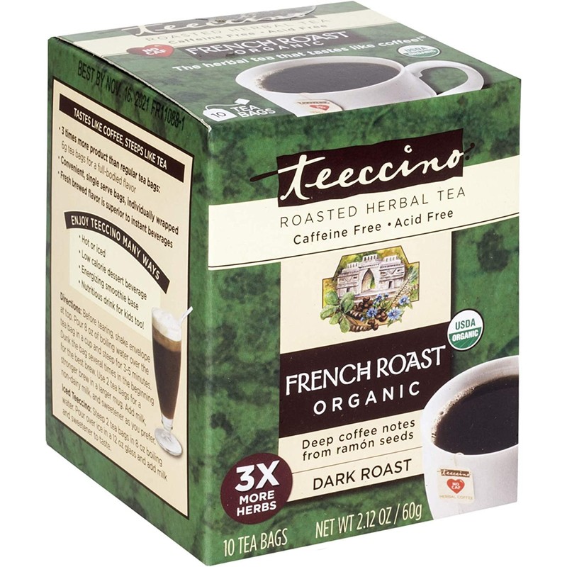 Teeccino French Roast Herbal Tea - Rich & Roasted Herbal