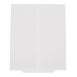 Estera Grande de Silicona para Secar Platos de 19.09x15.94 Pulgadas, Almohadilla de Drenaje Antideslizante Resistente Al Calor para Encimera de Cocina con Rendimiento de Secado